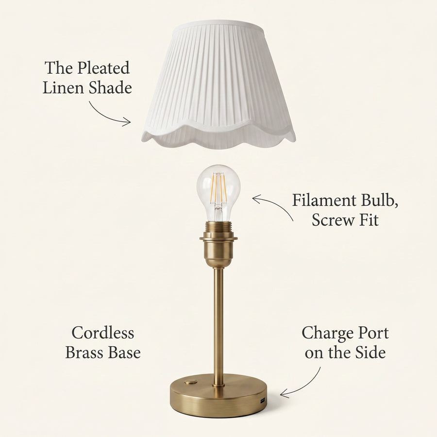 Calwyn Brass Table Lamp