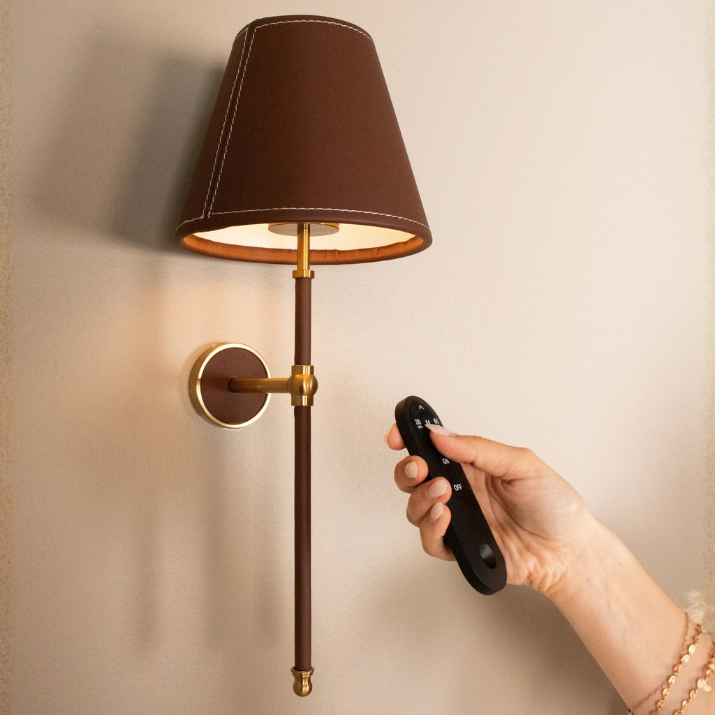 Calwyn Leather Sconce