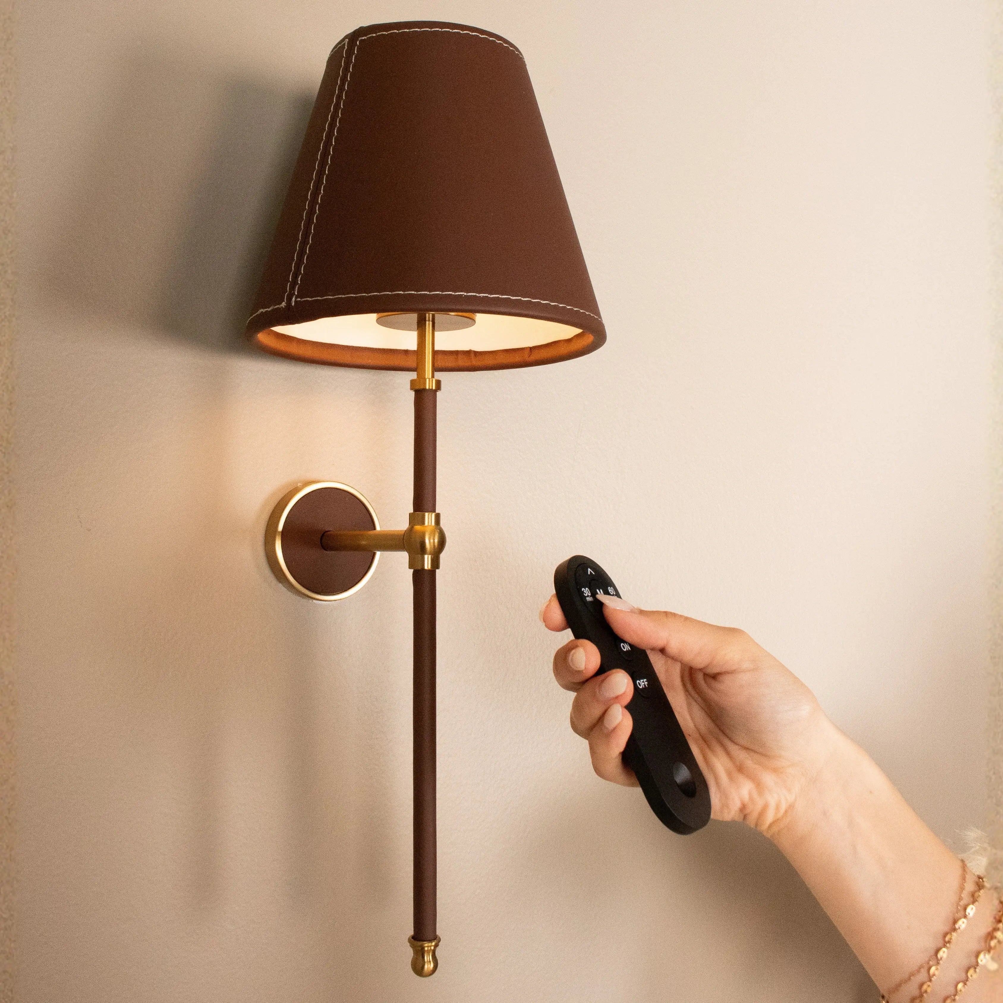 Calwyn Leather Sconce