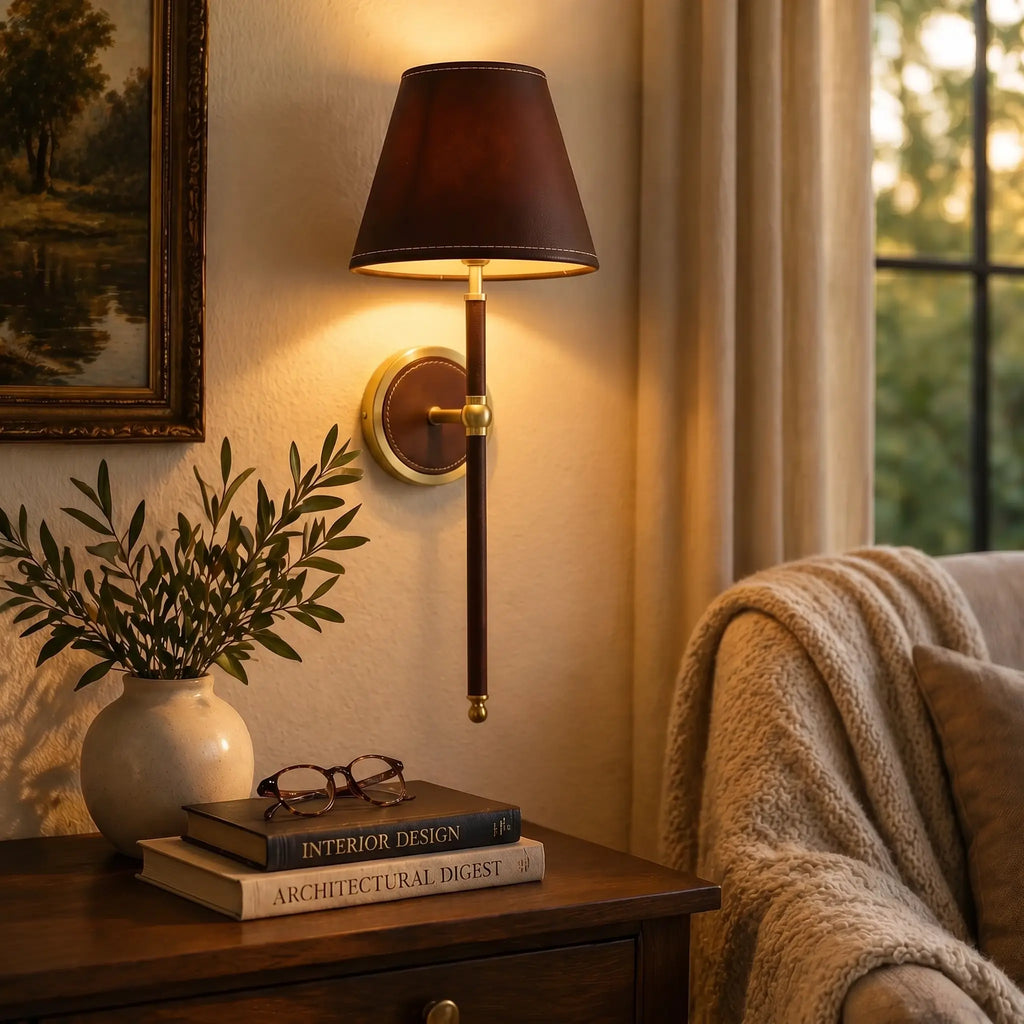 Calwyn Leather Sconce