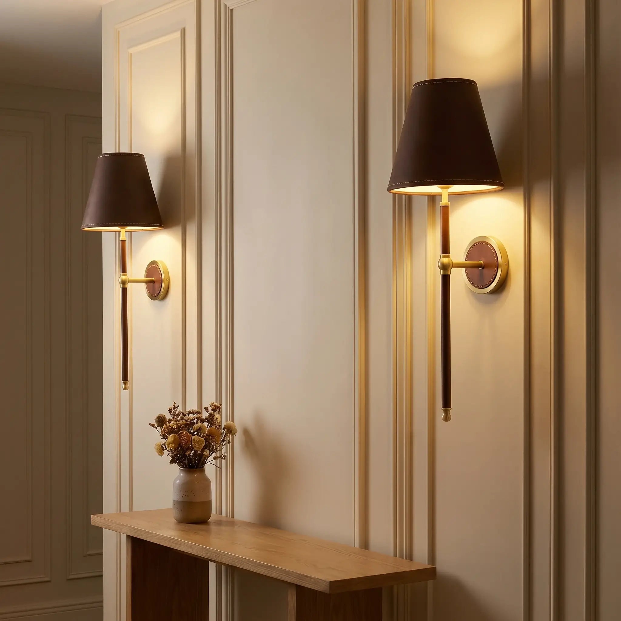 Calwyn Leather Sconce